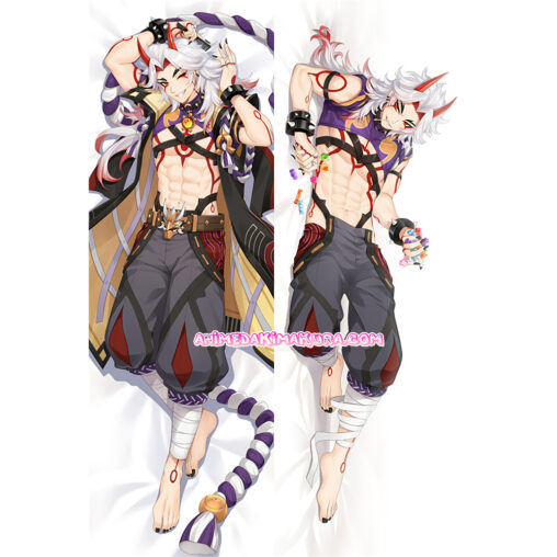 Genshin Impact Dakimakura Arataki Itto Body Pillow Case